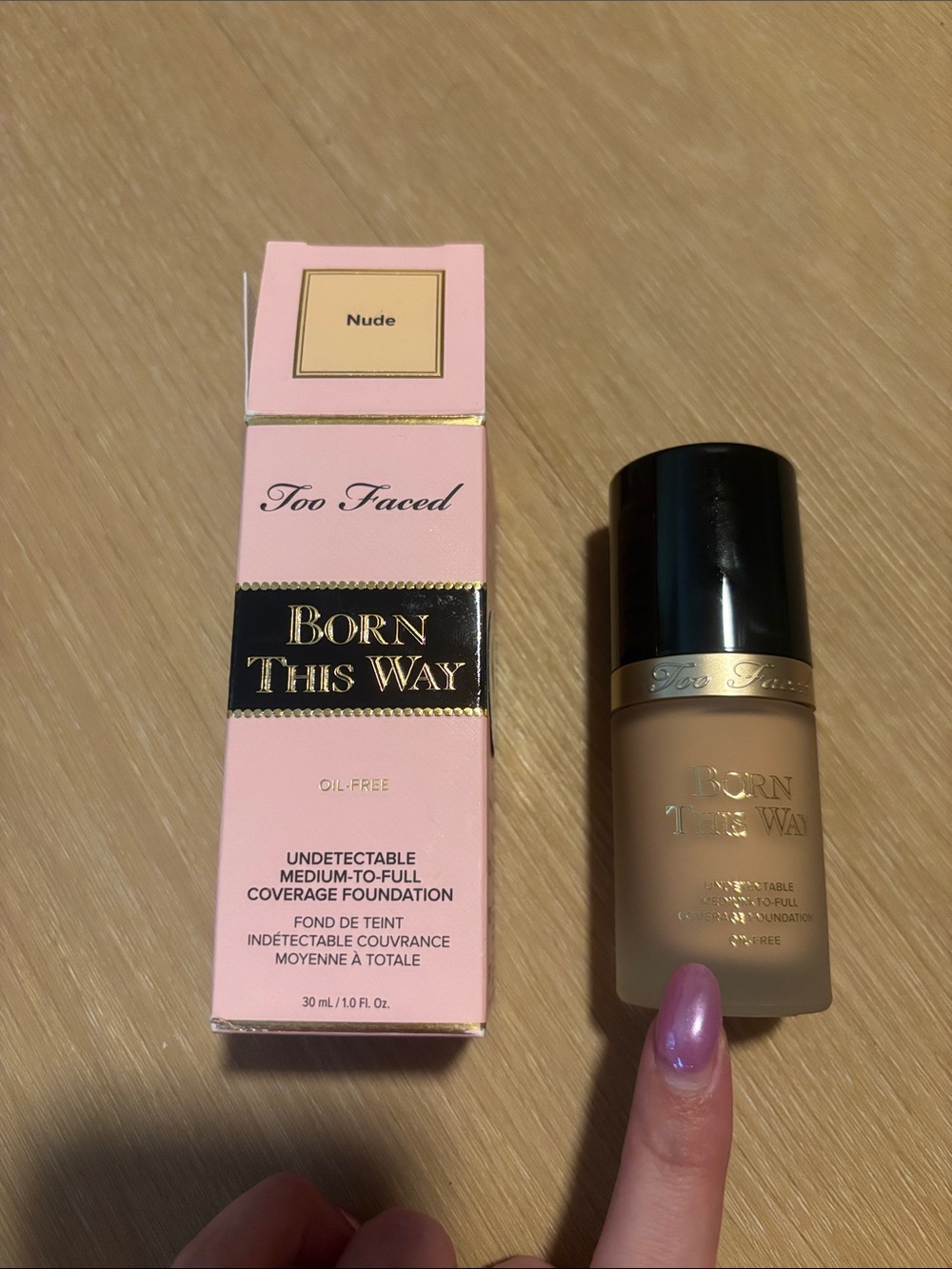NIB Too Faced Born This Way Foundation shade Nude